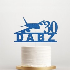 Kids Cake Topper, Plane Cake Decor, Aeroplane Birthday Decoration 1st-6th