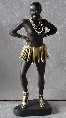 Tänzerin Figur Jazz Musiker Skulptur Jazzfigur Afrika Musik Werbefigur Dekofigur - Bild 1 von 4