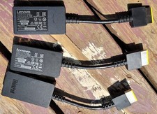 Lot of 3 Lenovo Thinkpad OneLink Adapter Cable to VGA Ethernet RTL8153-2 03X6890