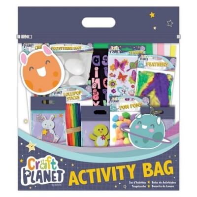 Ostern Goody Bag Basteln Aktivität Ei Styropor Federn Pompons Lutscher Sticks