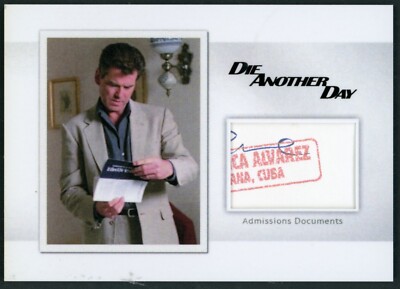 2016 James Bond Spectre Edition MR1 Admissions Documents Relic Card 116/150
