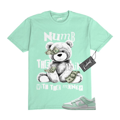 Dunk Low Mint Foam White Air Force 1 T Shirt to Match NUMB