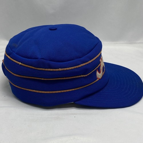 Vintage Atlanta Braves pillbox 3 stripe embroidered snapback hat cap Supercap - Picture 3 of 9