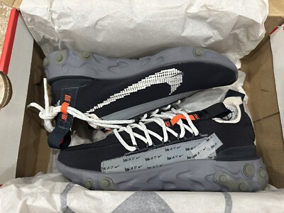 Nike React WR Ispa Black Shoes Ar8555-001 Men s size 5 Women s sz 6.5 off white