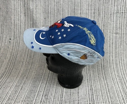 Walt Disney World Fantasia Mickey Mouse Sorcerers Youth OSFM Blue Baseball Cap - Picture 8 of 21