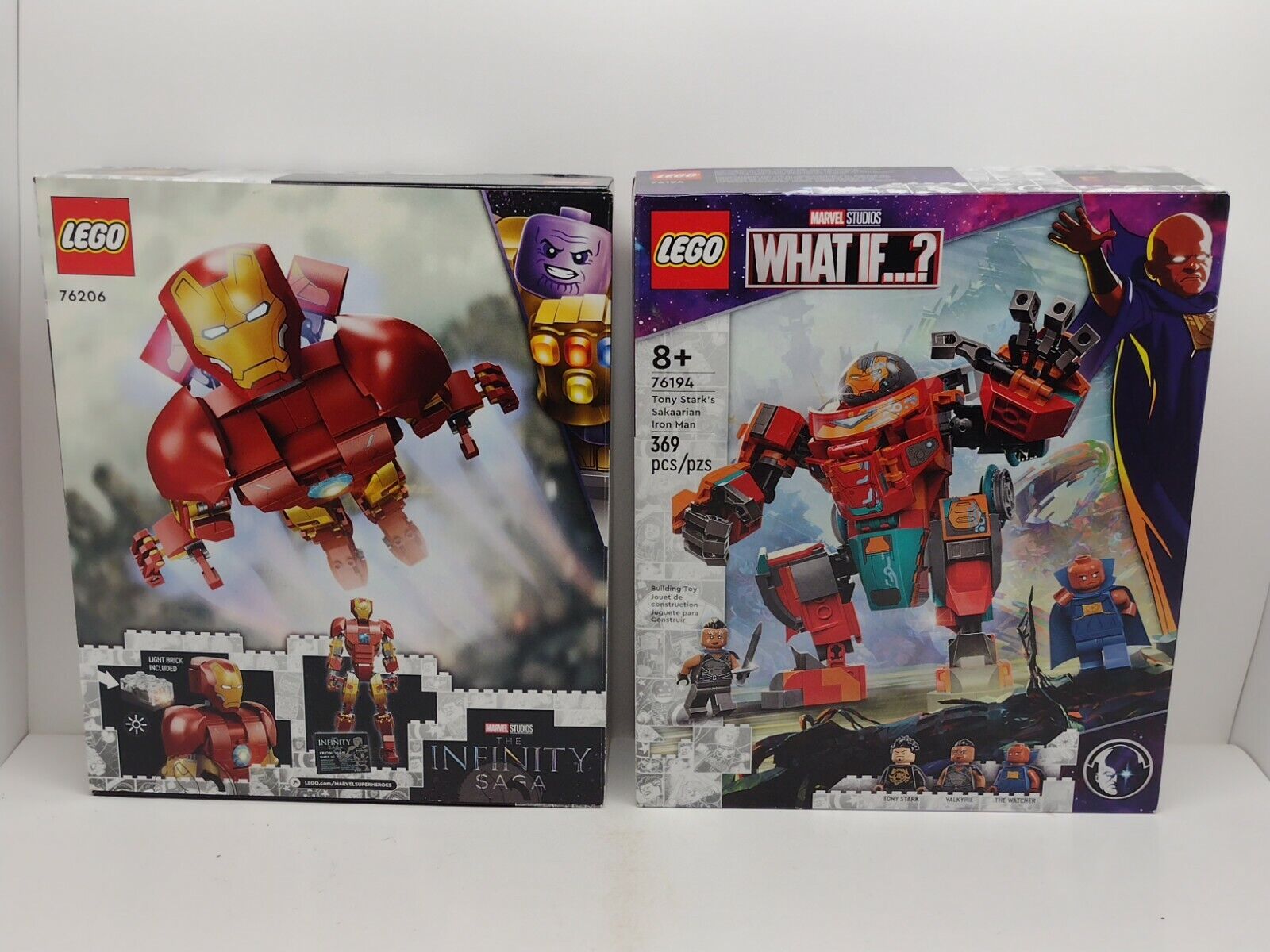 LEGO Super Heroes Marvel Set 76194 & 76206 What If? Tony Stark Iron Man (B26)