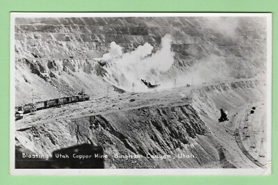 RPPC Dynamite Blast Utah Copper Mine Bingham Canyon ghost town train unposted