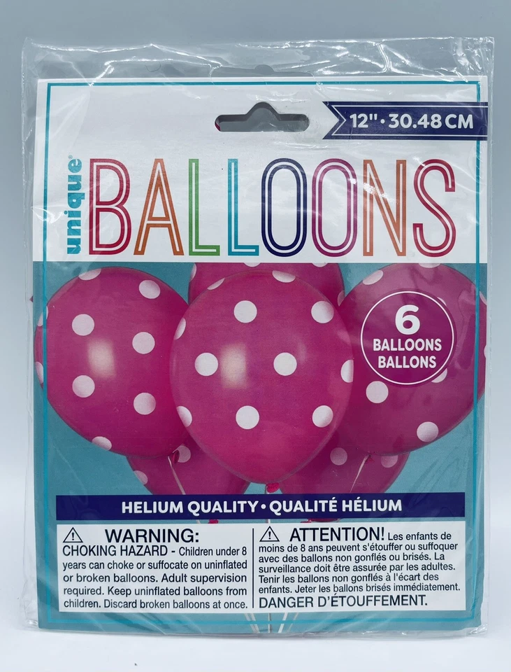 Globos de látex a lunares rosas decoración fiesta vacaciones helio (6) quilates ENVÍO GRATIS Foto 2 de 2