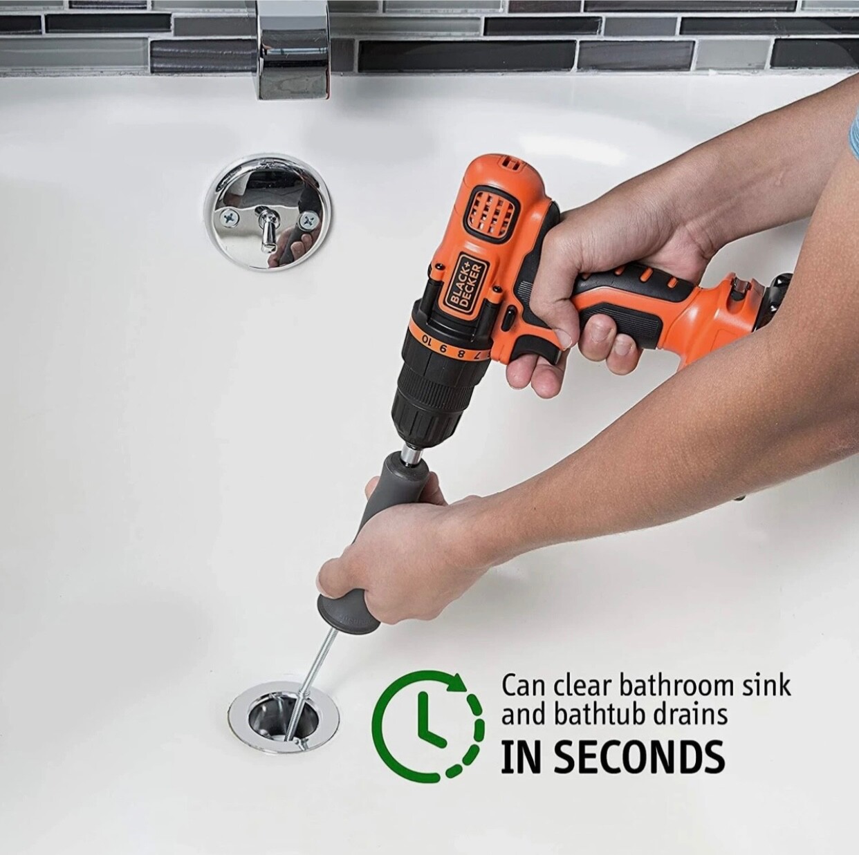 DrainShroom REVOLUTIONARY HAIR IN THE DRAIN REMOVER & DECLOGGER @Tubshroom NEW