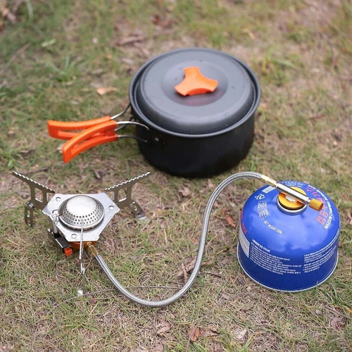 Camping 3900W Gas Stove with 1Lb Propane Tank Adapter for Outdoor Cooking Case - Picture 10 of 14
