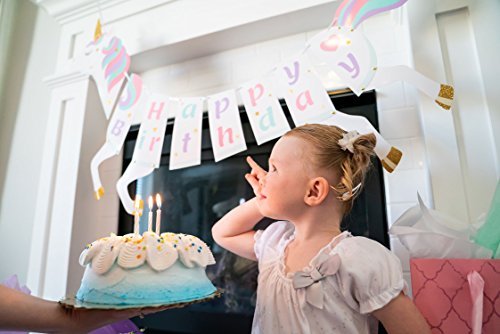 Unicorn Birthday Theme Party Decoration, Cake & Cupcake Topper, Banner, Balloon - Picture 21 of 24