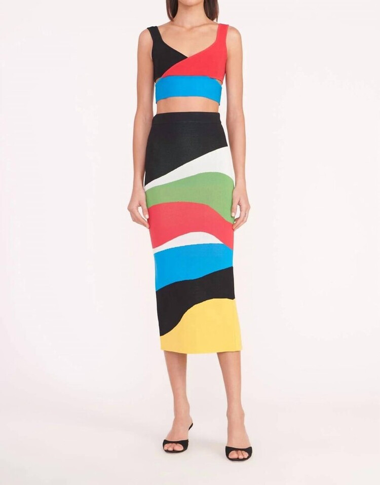 nwt STAUD KARINA SKIRT MARBLE WAVE Sizes Small, Medium & XL