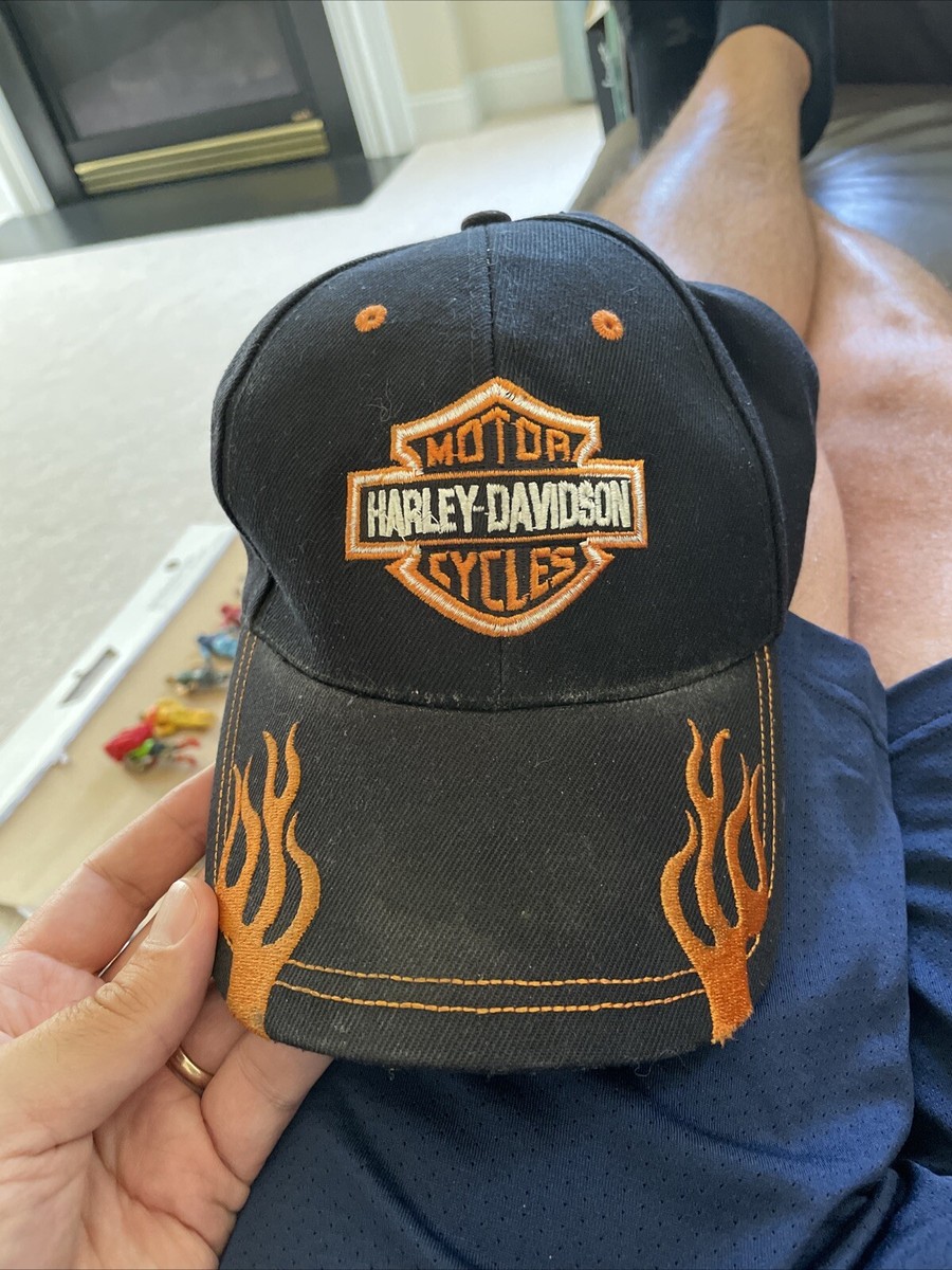 Motorcycle Vintage Harley Davidson Hats Vtg Harley Davidson Black
