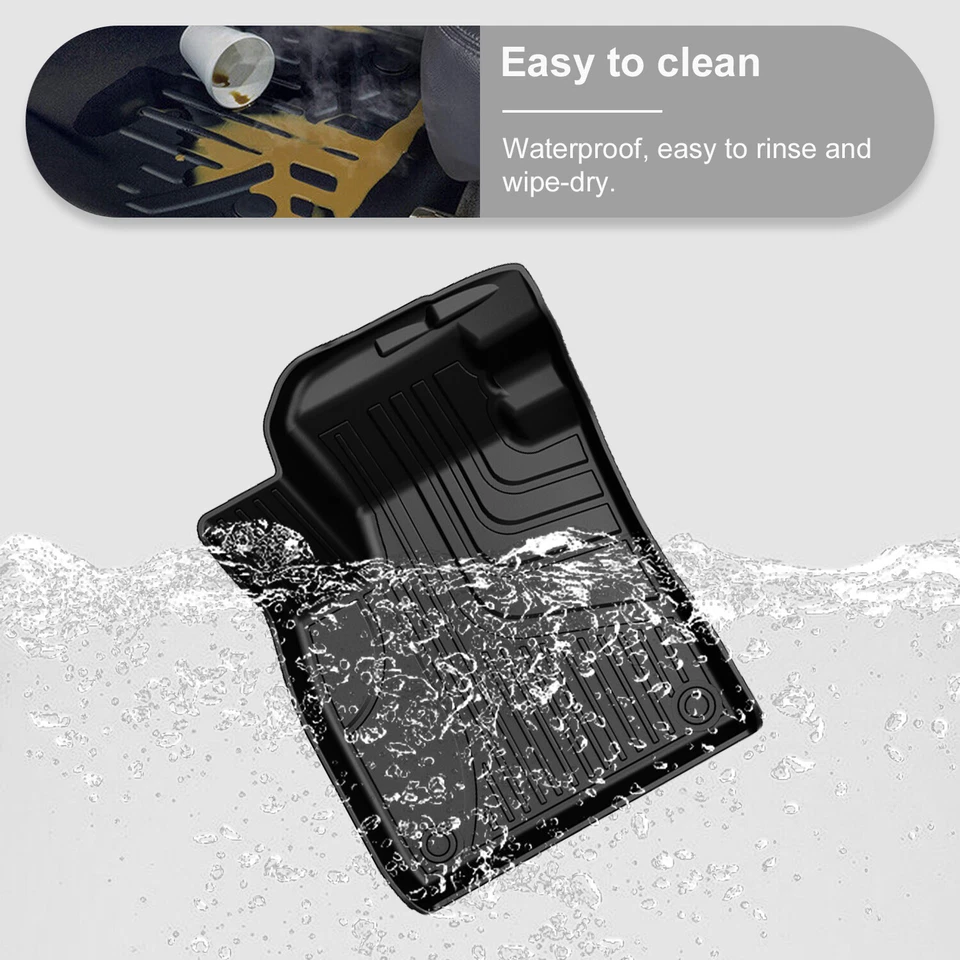 Car TPE Rubber Floor Mats All Weather Carpets For 2011-2021 Mitsubishi Outlander Foto 3 de 4