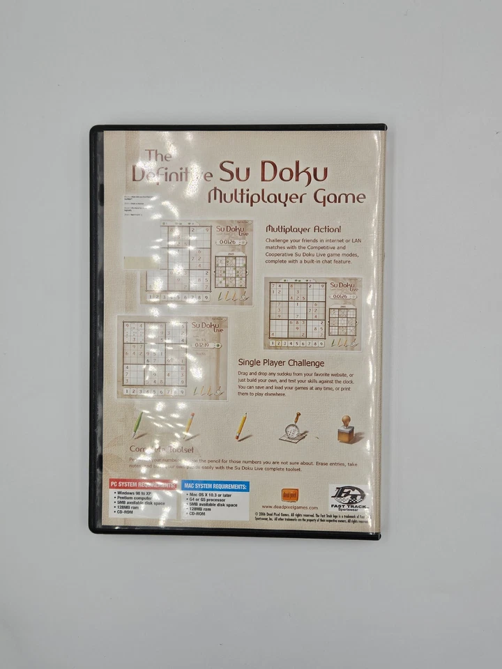 Sudoku Live Pc/Mac Game (The Multiplayer Puzzle Game) 2006 --VERY GOOD - Image 2 of 4