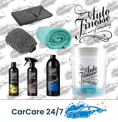 AUTO FINESSE WASCHPAKET XL - KARAMIKEN AUSBÜGELN SNOW FOAM WASCHHANDSCHUH EIMERTUCH
