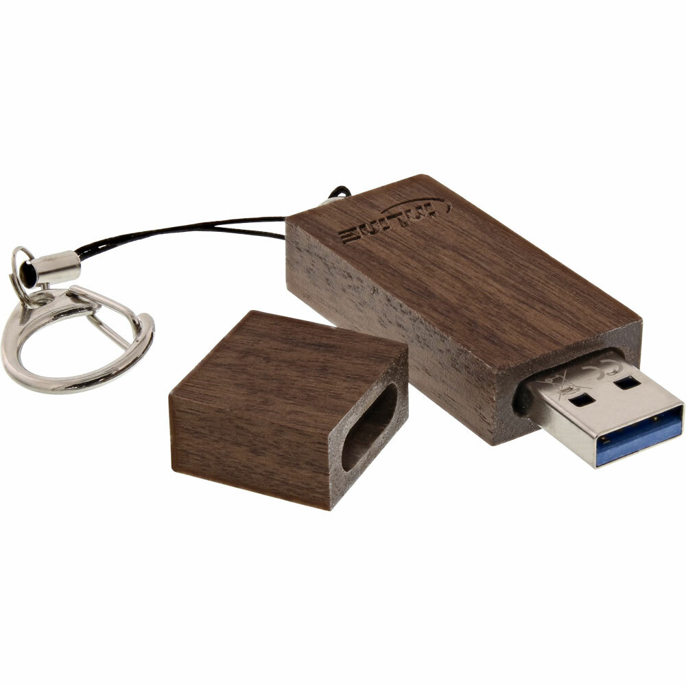 INL InLine® woodstick USB 3.0 Flash Drive Memory Stick 64GB, lettura 200MB/s, s