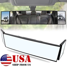 Universal Car Large Vision Interior Rear View Mirror Wide Angle Blindspot_pickup