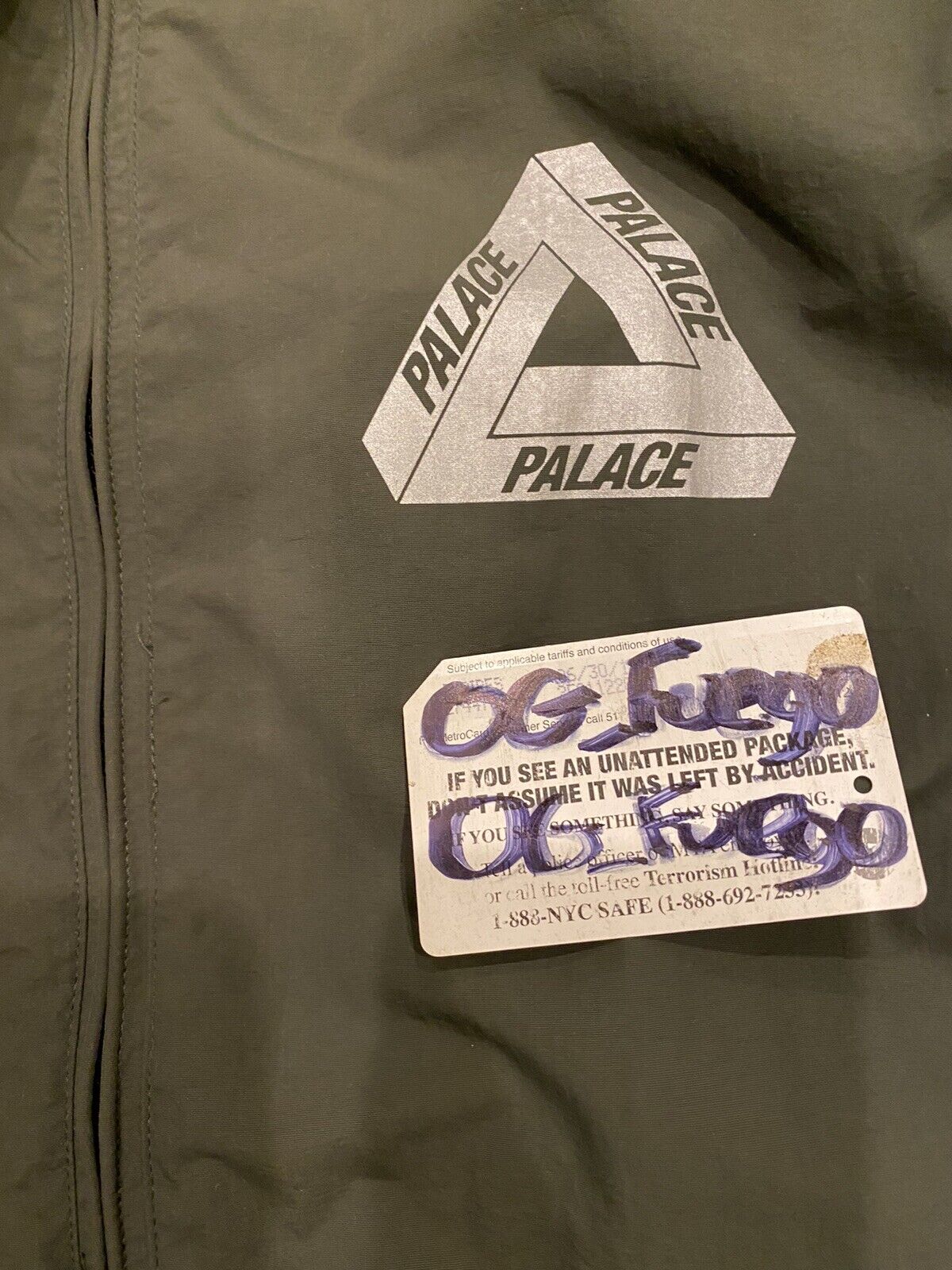 Palace 3M Crank Jacket Olive Palace Skateboards M… - image 3