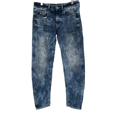 G Star Raw For The Oceans Type C 3D Jeans Light Acid Wash Pharrell 26x28 Barrel