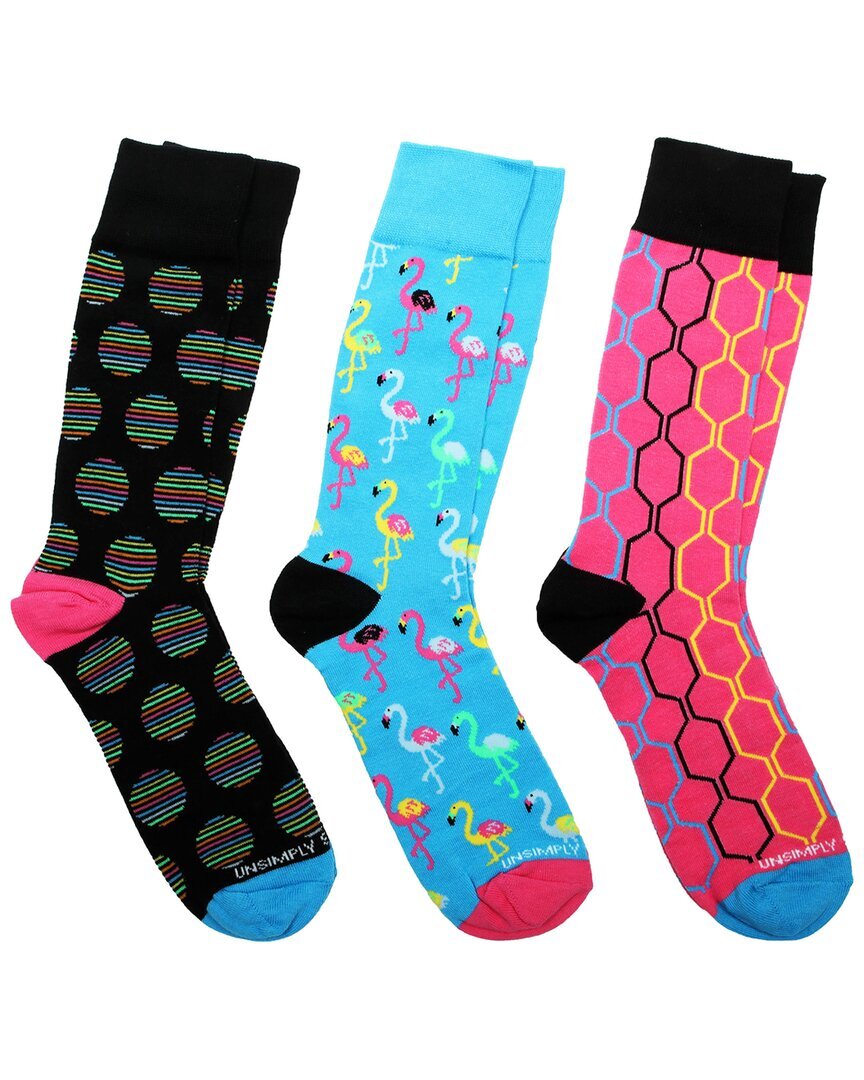 Подарочная коробка для носков из 3Pk, сшитая простым способом, Мужская Os