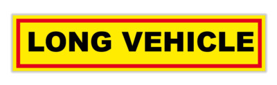 Aufkleber Long Vehicle LKW Transporter Paketdienst Sprinter Trafic Vivaro etc.