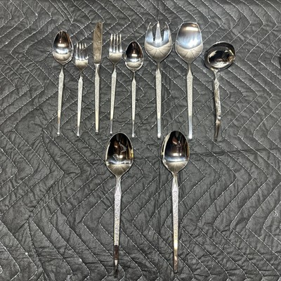 Winthrop W.M Dalton Japan Flatware Stainless Utility Serving Utensils 81 Total