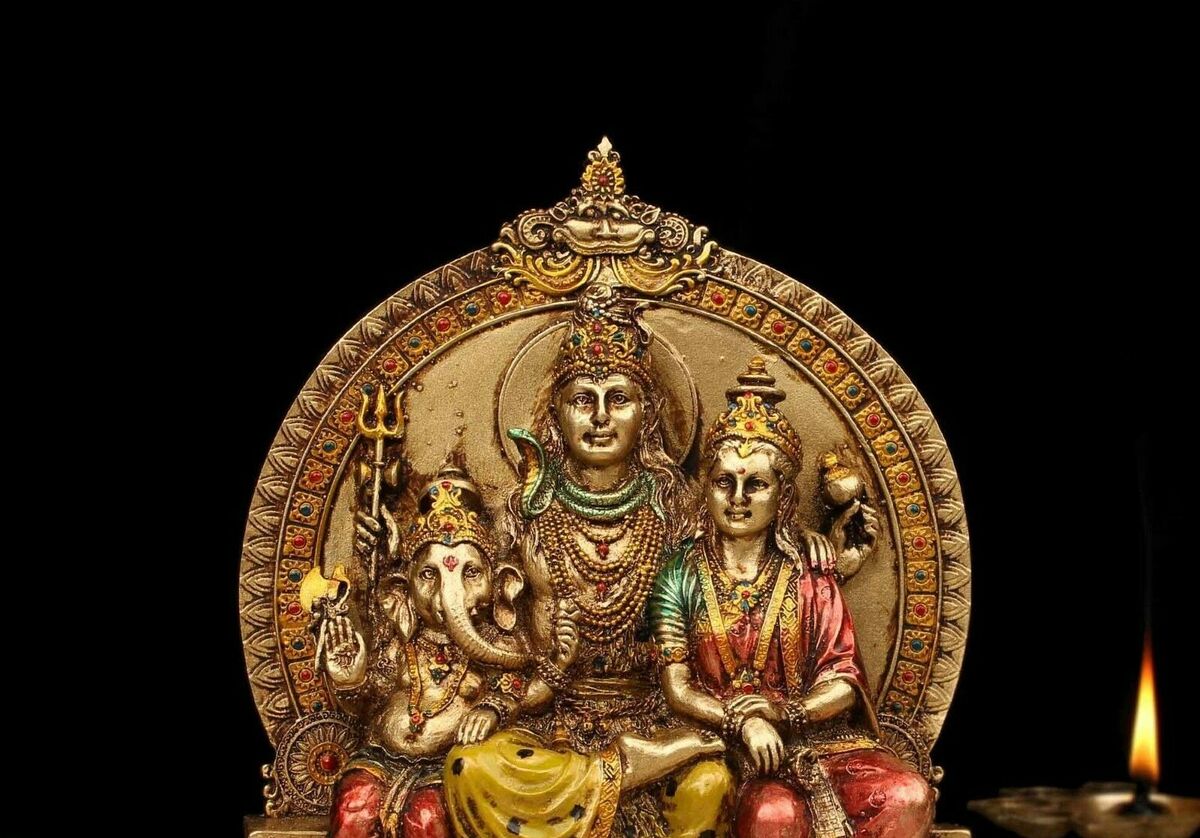 Lord Shiva Parivar Statue Lord Shiva Maa Parvati Lord Ganesha Home ...