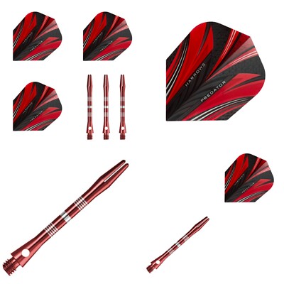 Harrows Predator Dart Flights Standard & Designa Alu Dart Schäfte | Darts Setup