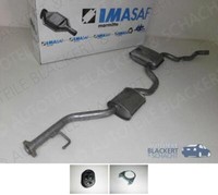 Imasaf Auspuff Msd Mitteltopf FüR Ford Sierra + Kombi + SchräGheck 2.0 85KW