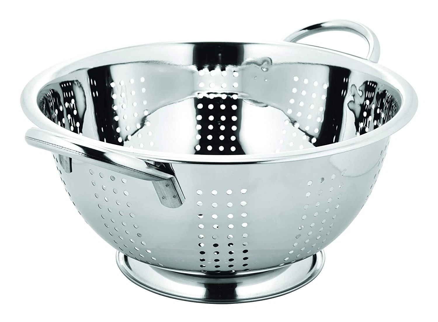 Stainless Steel Colander, Strainer, Sieves 3500ml 26 cm with Pudding and Handle