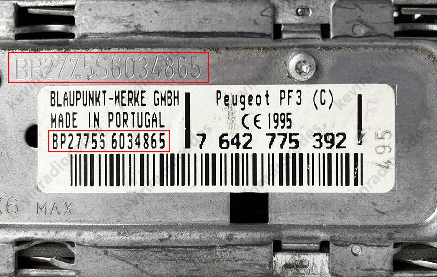 ✅PEUGEOT RADIO DEKODIEREN PIN CODE 106 107 307 407 PARTNER TRAVELLER CLARION✅ - Bild 2 von 4