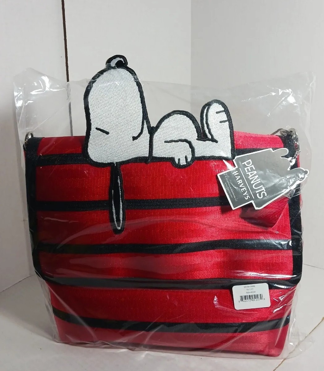 Harveys Peanuts Snoopy Doghouse Bag w/ Plush Purse Crossbody