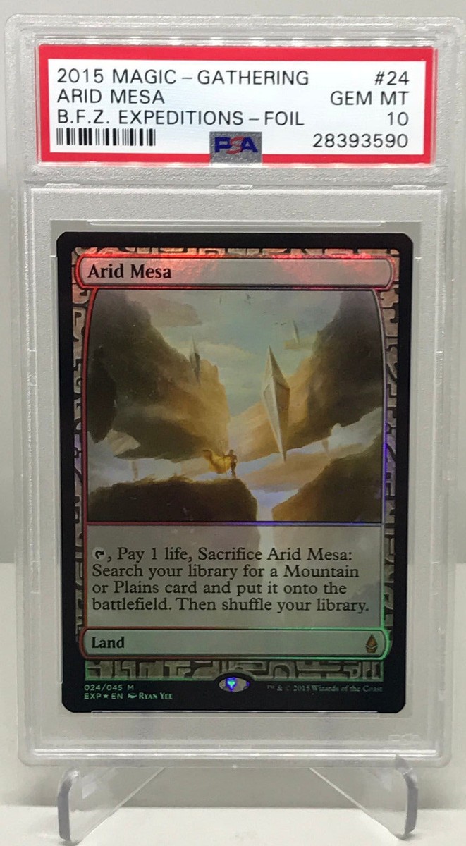 MTG MAGIC THE GATHERING ARID MESA HOLO FOIL ZENDIKAR