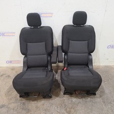 24 2024 Ford Explorer Xlt Rear Second Row Bucket Seat Set Black Cloth