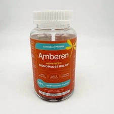Amberen Advanced Menopause Relief 60 Gummies - Sealed - Exp 9/2026