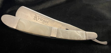 KRIEGAR #KG106 Straight Razor - 3" Edge Metal & Pearl Looking Handle