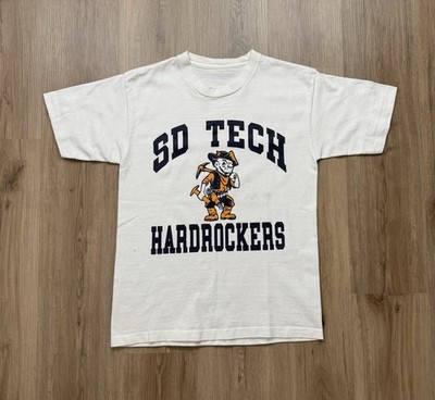 Vintage SD Tech Hardrockers College Mascot T-Shirt Men s Small White University
