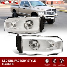 White Driving Led Tube Head Light Lamps For 2003-2005 Dodge Ram 2500 3500 Pickup