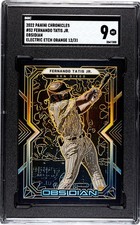 2022 Panini Chronicles #52 Fernando Tatis Jr Obsidian ETCH ORANGE /31 SGC 9 MINT