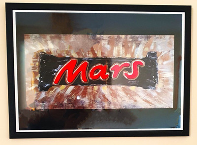 Pop Art Limited Edition Gerahmtes Poster ''Mars''.  Signiert. 18 x 24 Zoll. NEU.
