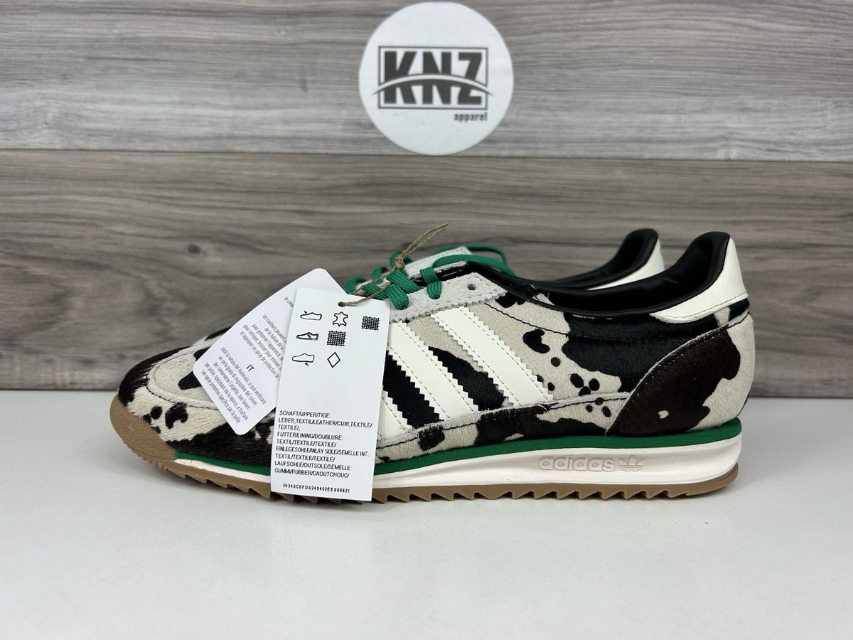 Adidas SL 72 OG 'Cow Print' Black White Green (JR1639) Women's