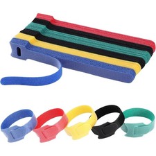 Reusable 6 Inch Cable Ties 120PCS Adjustable Fastening Straps Wire Organizer