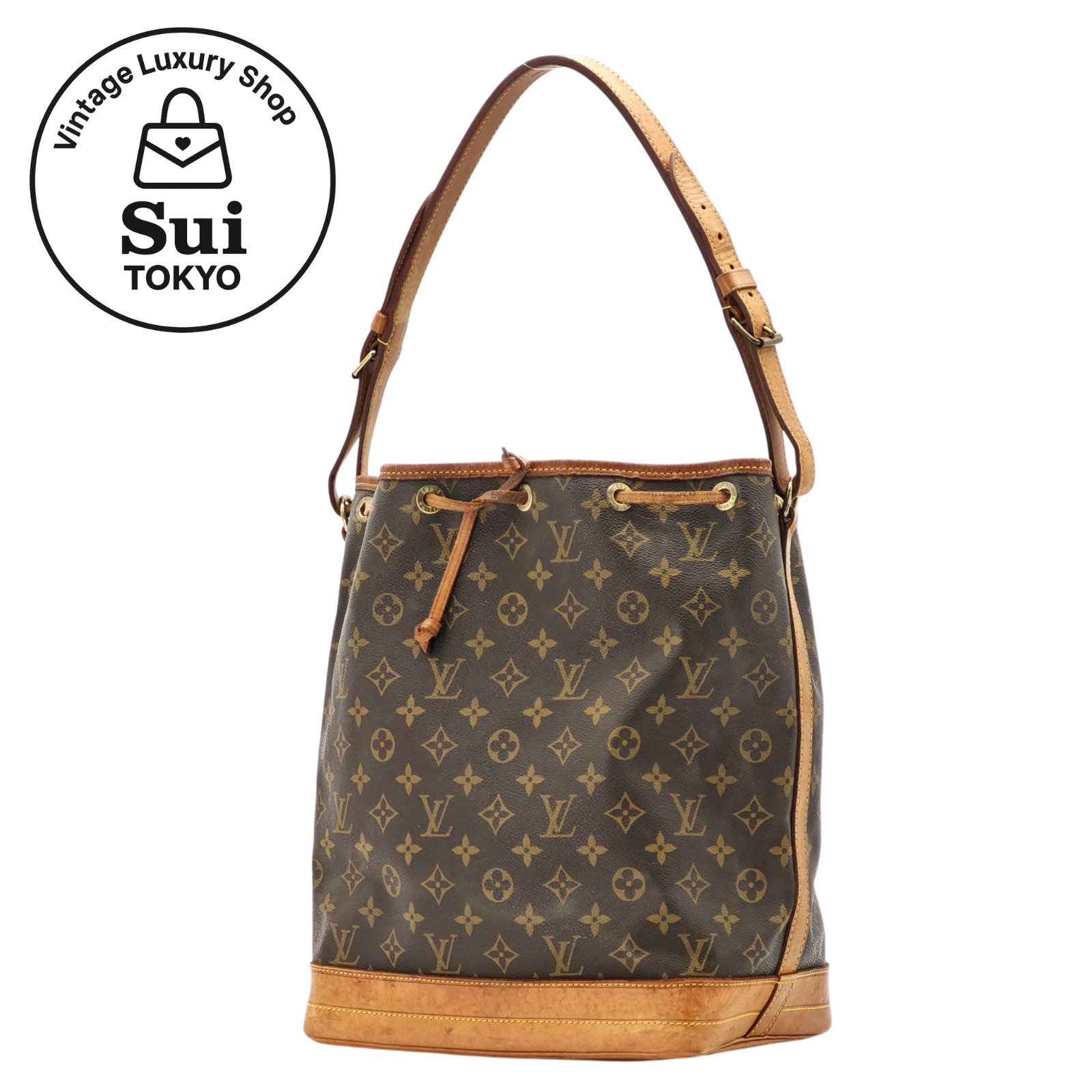 Louis Vuitton Noe Monogram Shoulder Bag M42224 Brown Auth 0134