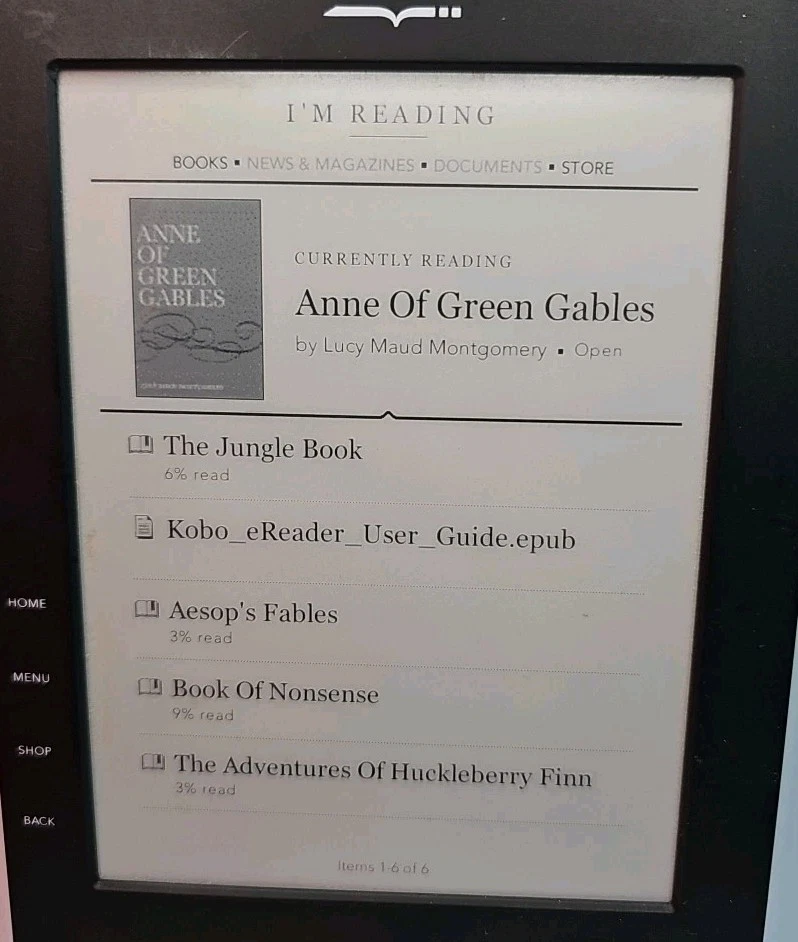 Kobo N647 Wireless eReader Black Tested & Working 6" Screen - Image 3 of 4