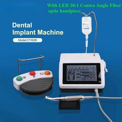 Dental Surgical Implant Motor System Touch Screen 20:1 LED Contra Angle CY