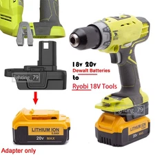 New Adapter for Dewalt 18V/20V Max Battery Adapter to for Ryobi 18v Tool