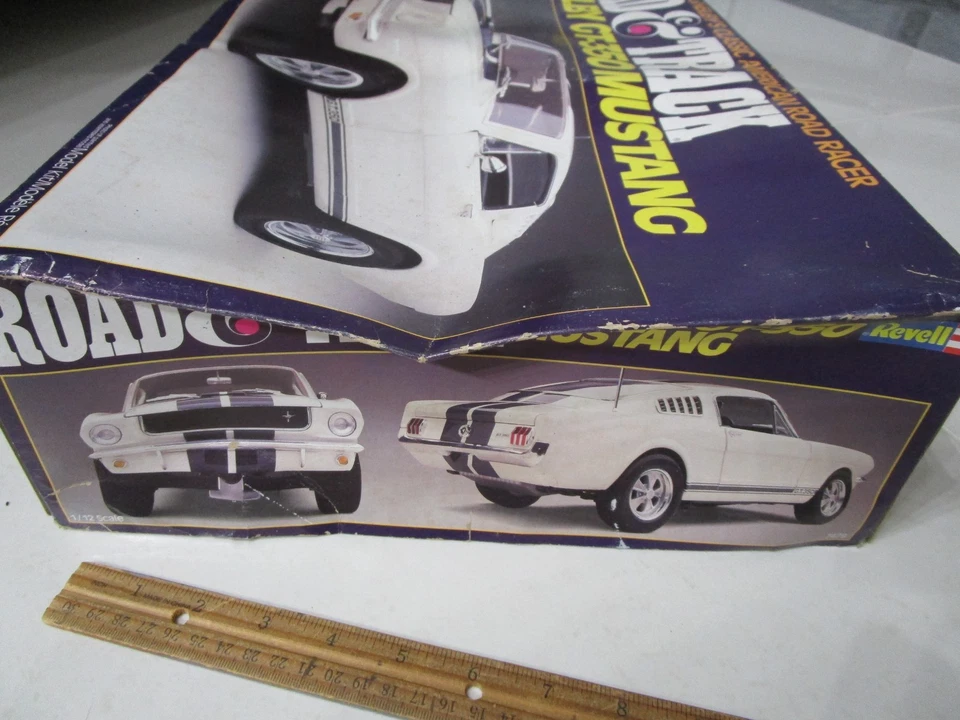 Vintage 1/12 Scale Revell Road & Track Shelby Gt-350 Mustang Model Kit #7479 - Image 3 of 4