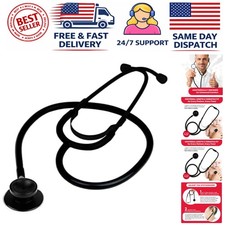 Stealth Black Dual Head Stethoscope - Ideal for All Medical Professionals