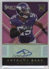 2014 Panini Select Rookie Fuchsia Prizm 175/199 Anthony Barr #RA-AB Auto 1x9